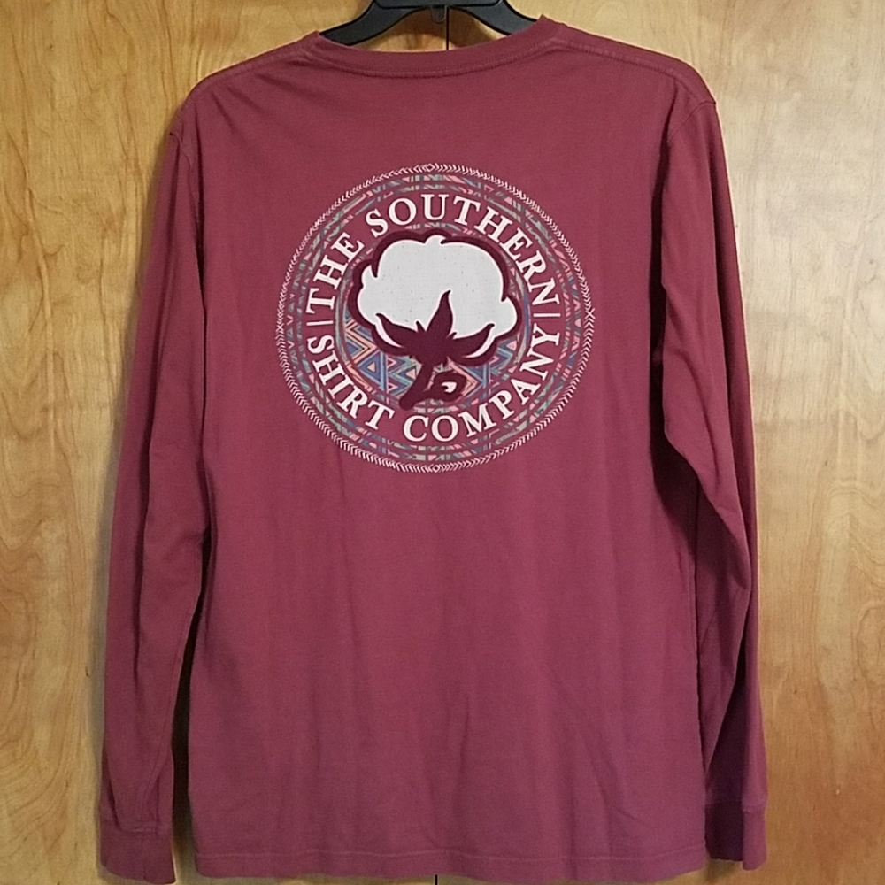 Maroon Southern Shirt Co. Longsleeve Tee
